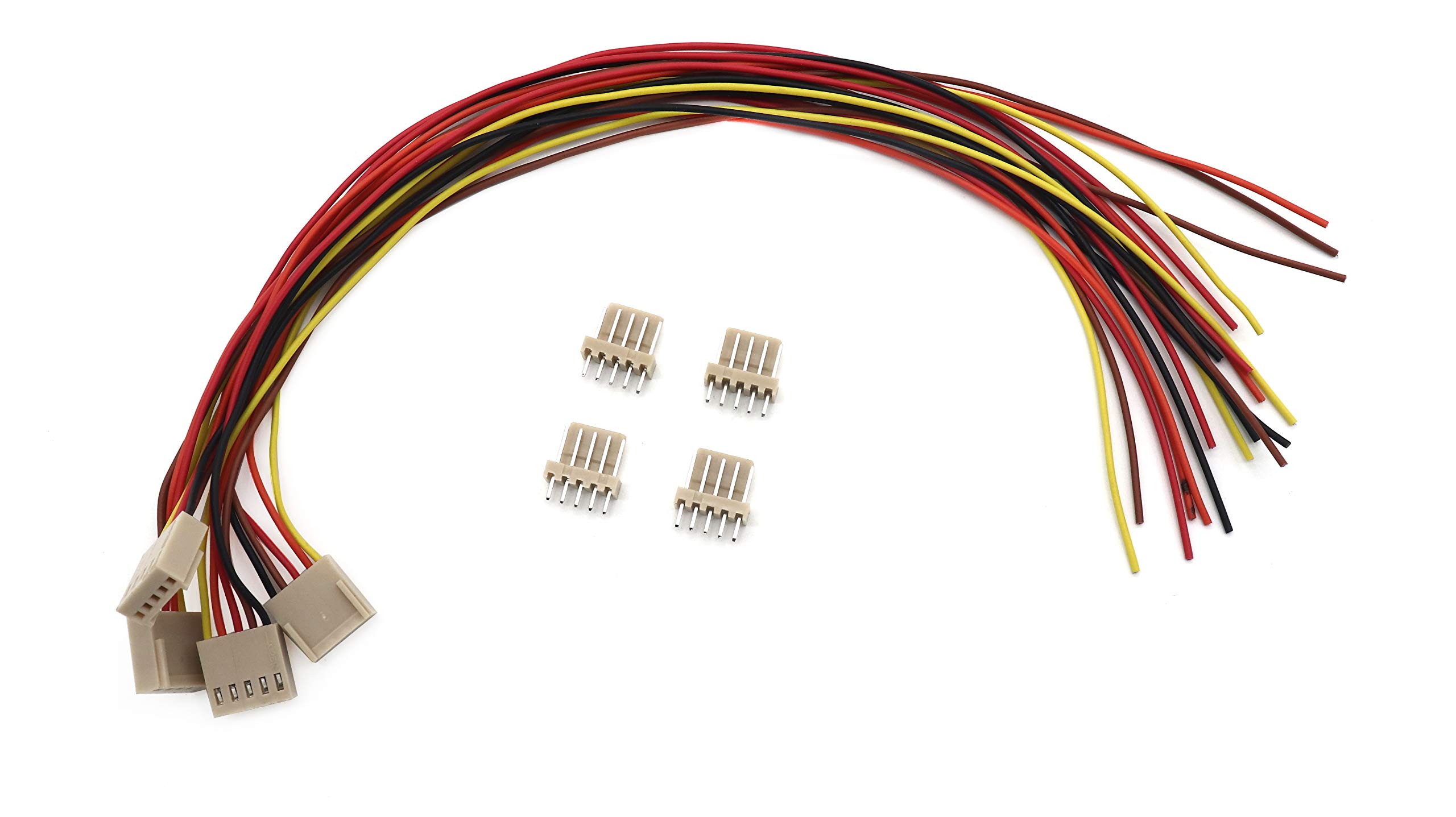 Electronic Spices (PAIR OF 5 5Pin JST Connector Cable & Female Connector with Crimps (B08L9JF18L) Amazon Price History, Amazon Price Tracker