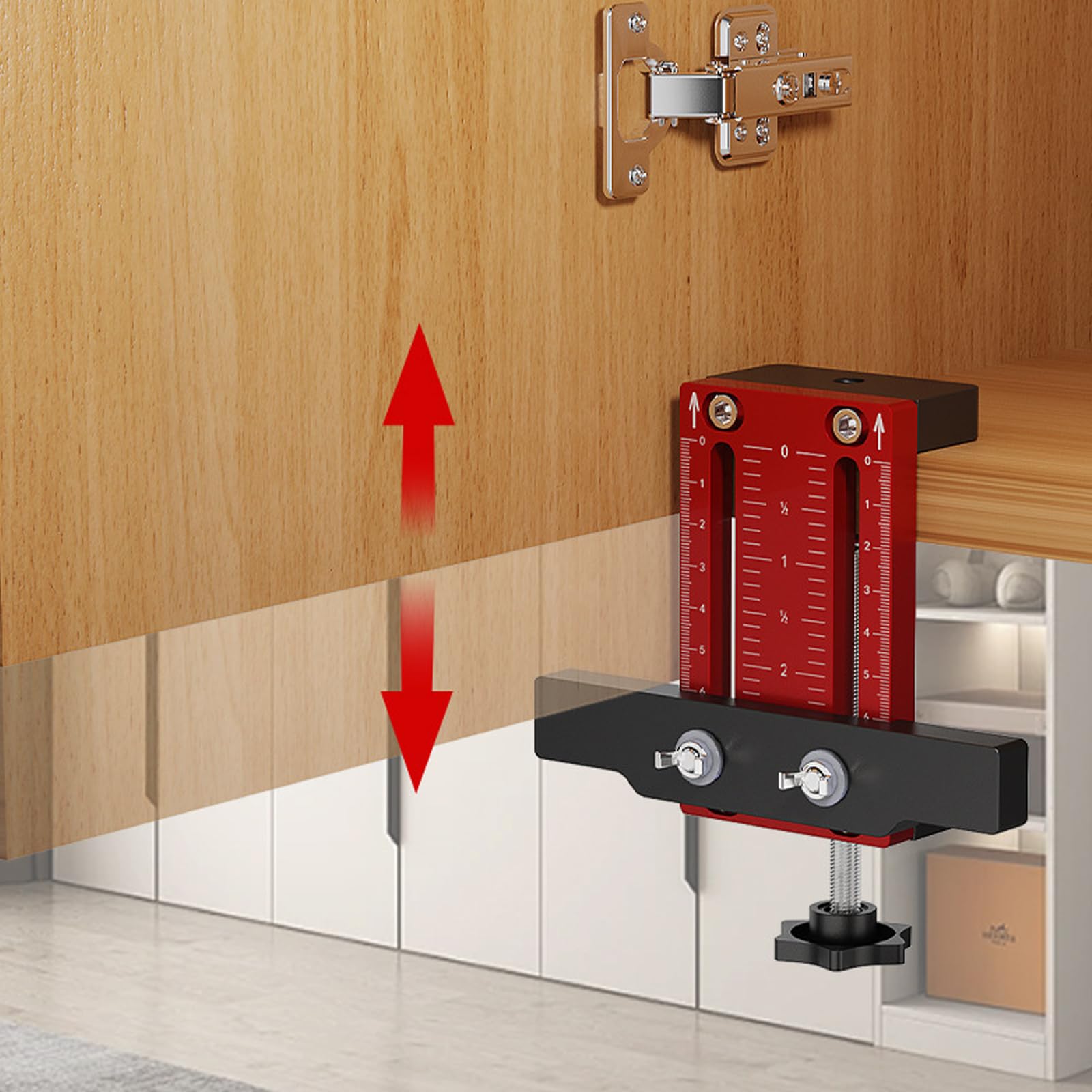 Aide À L'installation de Porte de Cabinet, Outil de Positionnement de Gabarit De Positionnement, Convient pour L'installation et le Positionnement de Diverses Portes de Placard