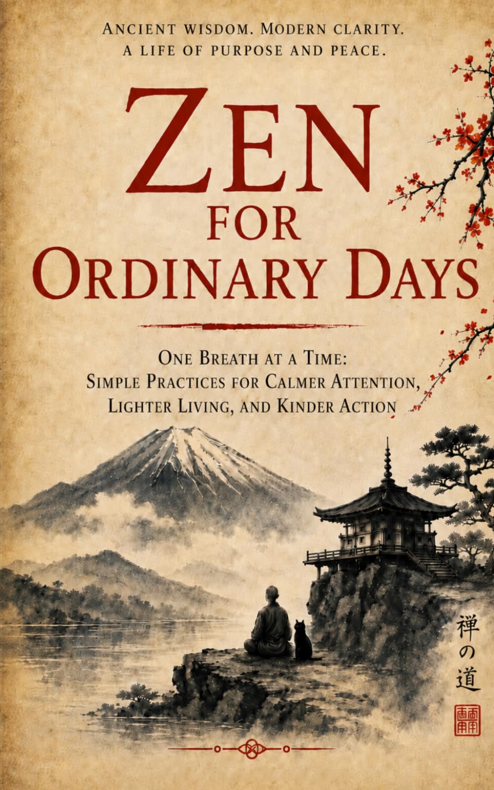 Zen for Ordinary Days: One Breath at a Time: Simple Practices for Calmer Attention, Lighter Living, and Kinder Action