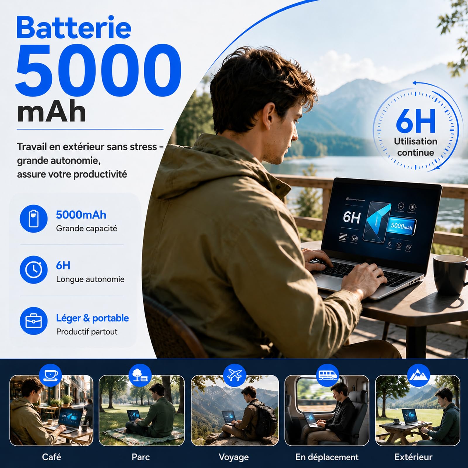 Ordinateur Portable Win 11 Laptop,15,6" PC Portable Pas Cher Laptop