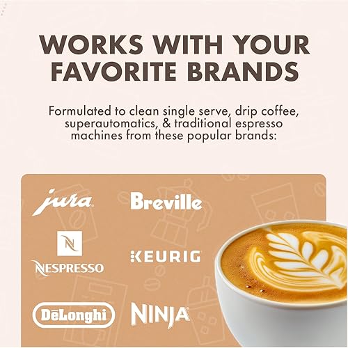 Miniatura 4 de Dezcal - Tabletas descalcificantes  120 usos, compatibilidad universal con Keurig, Nespresso, Breville, De'Longhi y más  Descalcificador eficaz para