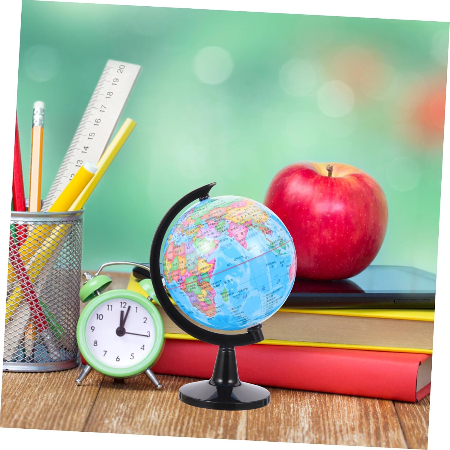 Interactive Small Desktop Globe for Detachable Base Plastic Earth Model for Geography Learning and Teaching Tool Educational Ornament for Classroom and Home