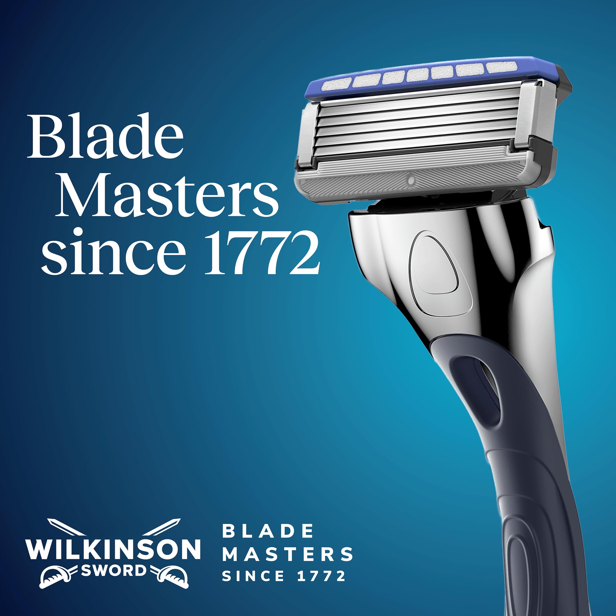 Wilkinson Sword Hydro 5 Herrenrasierer Klinge, XXL-Pack, Herrenrasierer Ersatzklingen-Pack, Haut-Hydratation, karbonbeschichtete Klingen, 12 Ersatzklingen