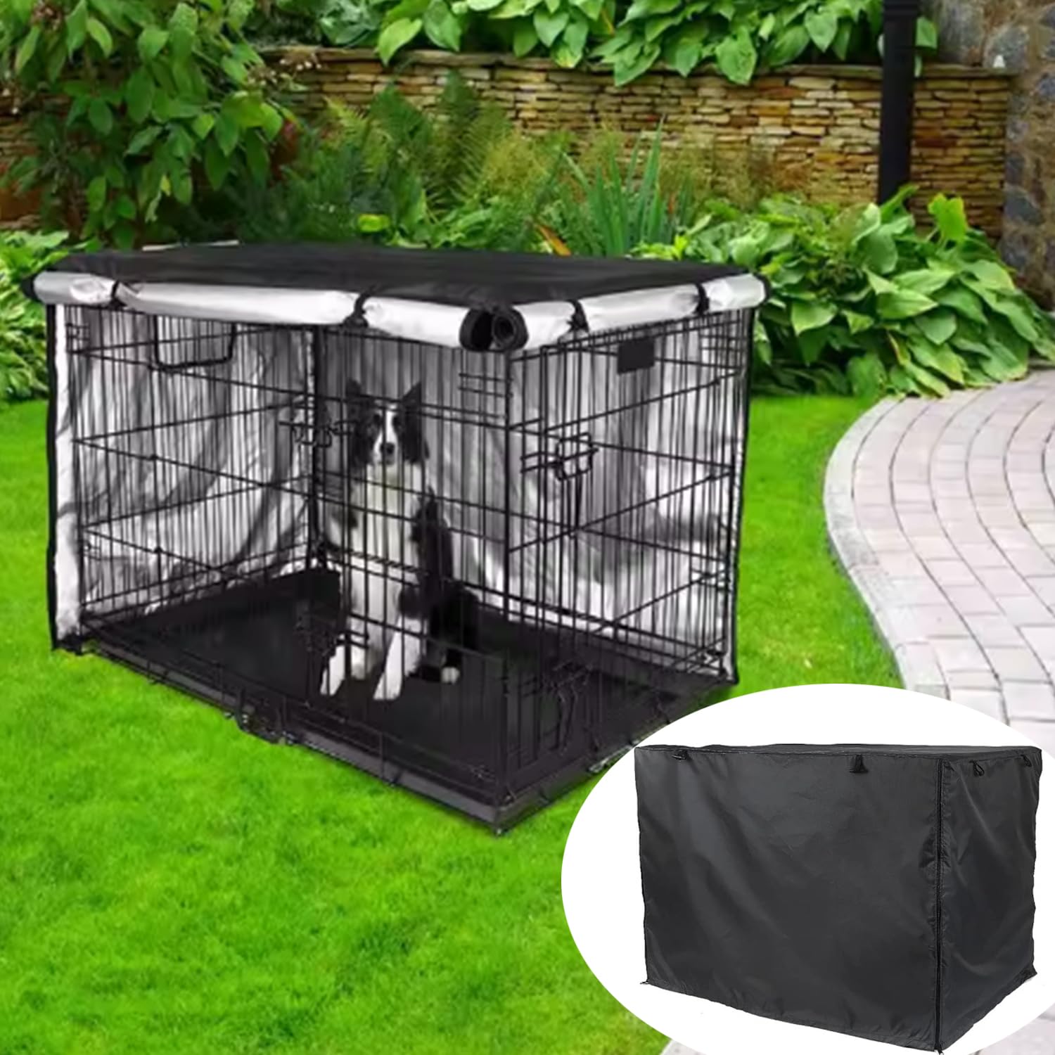 Amazon.co.jp: Lyyxjsltd 犬用ケージカバー 犬猫用 防音 犬 ケージ