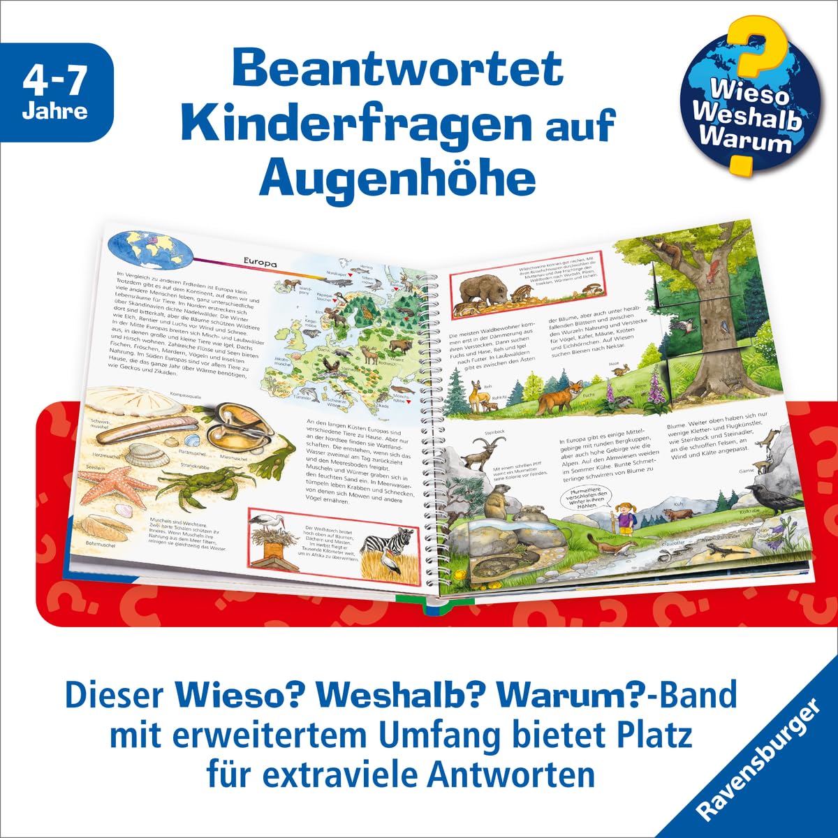 Wieso? Weshalb? Warum? Sonderband - Mein großer Tieratlas (Sachbuch ab 4 Jahre - mit Klappen)