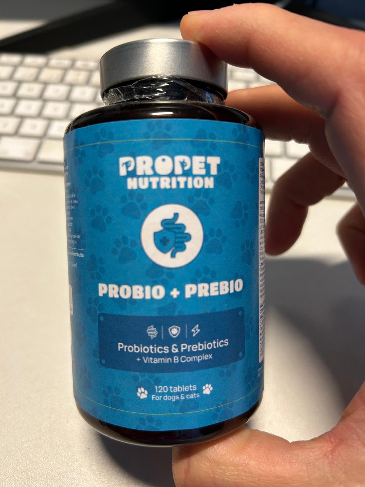 Probiotique Chien + Prebiotique + Vitamines. 11 Souches Bio-Actives. 10 Milliards UFC. 120 Comprimés. Probiotique Flore Intestinale Chien. Propet Nutrition