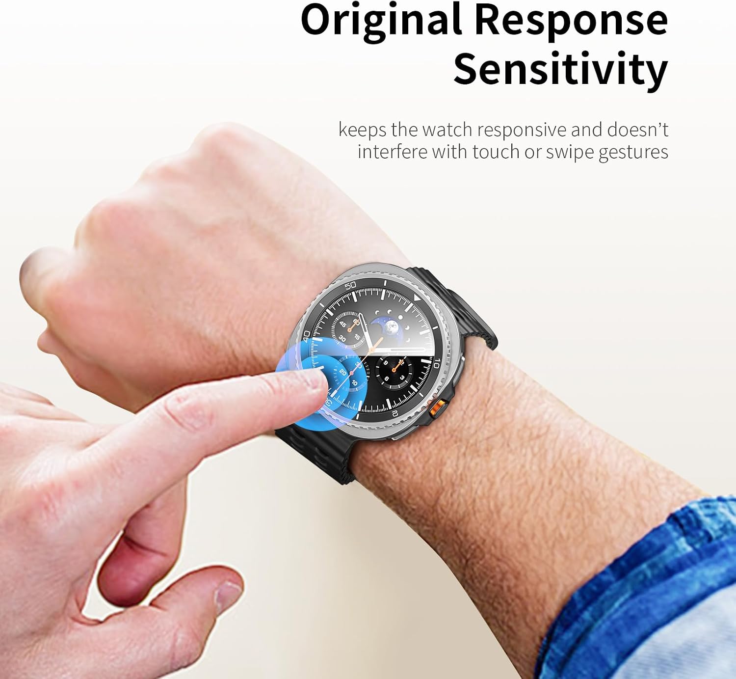 3 Pack for Samsung Galaxy Watch 8 Classic 46mm Screen Protector with Auto-Alignment Installation Kit Accessories, Anti Scratch, Bubble Free HD Tempered Glass Protective Film