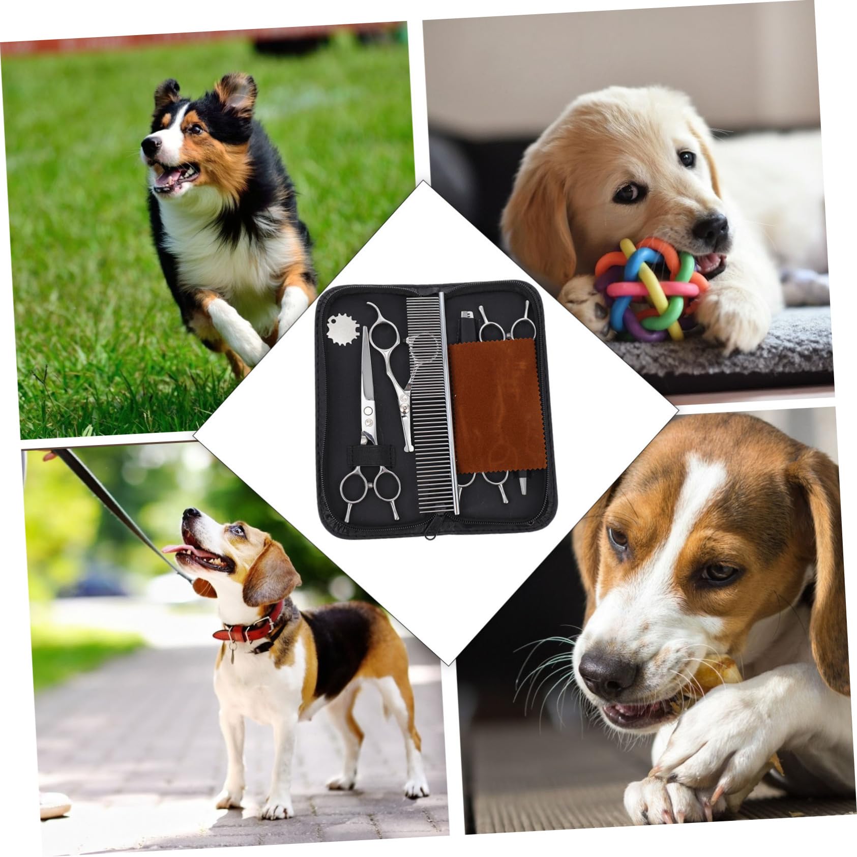 SUPVOX Ciseaux de Toilettage pour Animaux Outils de Coiffure pour Chiens Ciseaux de Toilettage pour Chiens pour Animaux