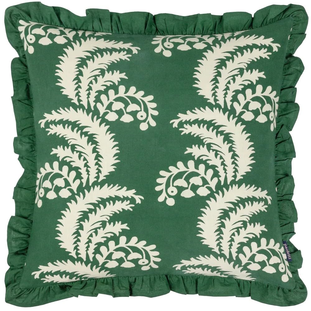 Paoletti Montrose Cushion Cover,Bottle Green,50 x 50cm