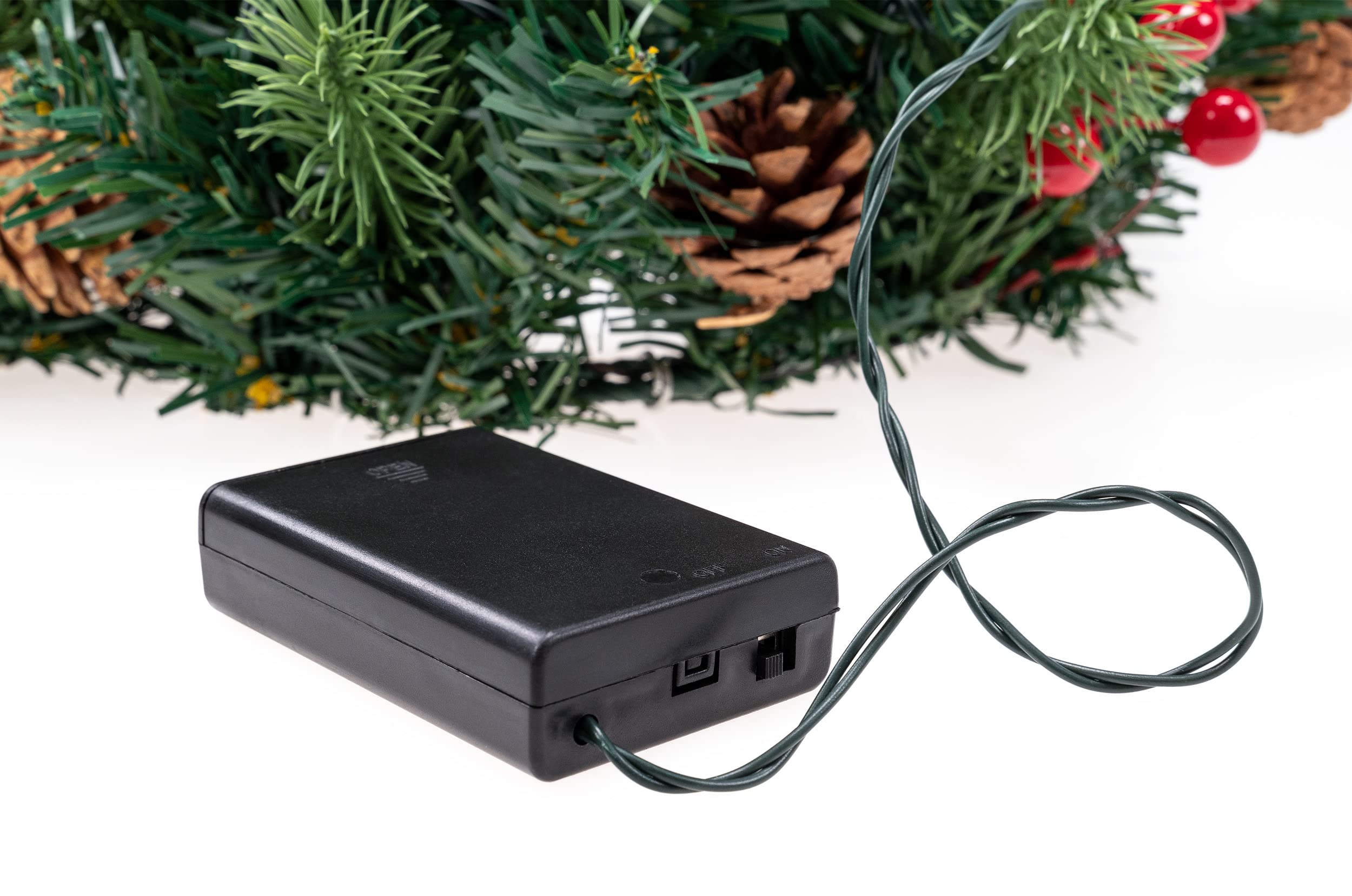 Tannenkranz Mit LED-Lichtern, Adventskranz Künstli Produktbild-Vorschau 13