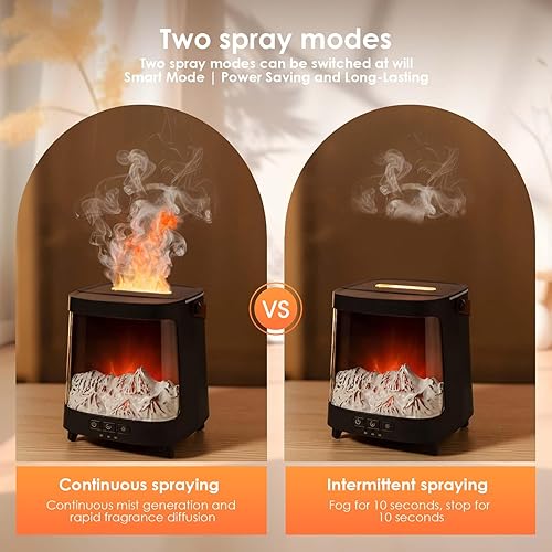 Miniatura 4 de Difusor de aceite esencial con control remoto, difusor ultrasónico de aromaterapia 4 en 1 y humidificador con 7 luces LED de color, apagado