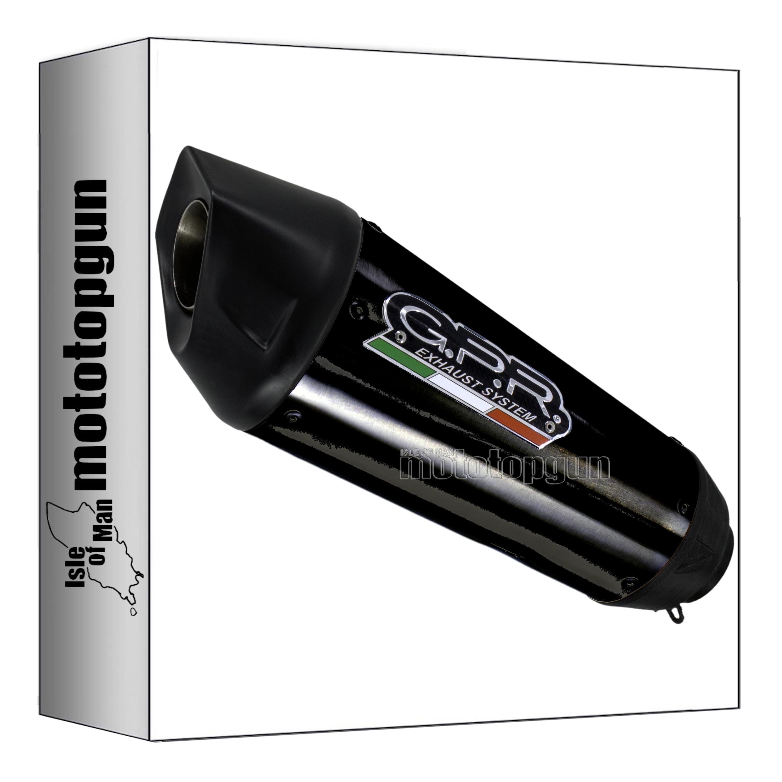 gpr co.y.233.cat.gprbltit tubo de escape completo homologado catalizado gp-revo titano negro compatible con yamaha mt-09 e5 plus 2025 2026 mototopgun