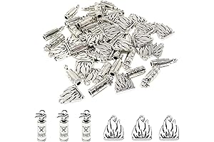 Honbay 60PCS Alloy Firefighter Charms: Blaze Through Life with Distinction