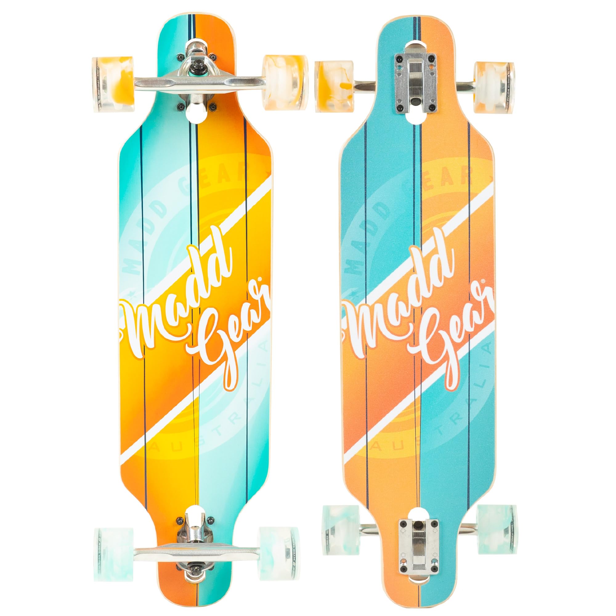 Cruiser Skateboard for Adults & Teens – Lightweight 31" Maple Deck – Smooth 70mm Wheels – Madd Gear Longboard