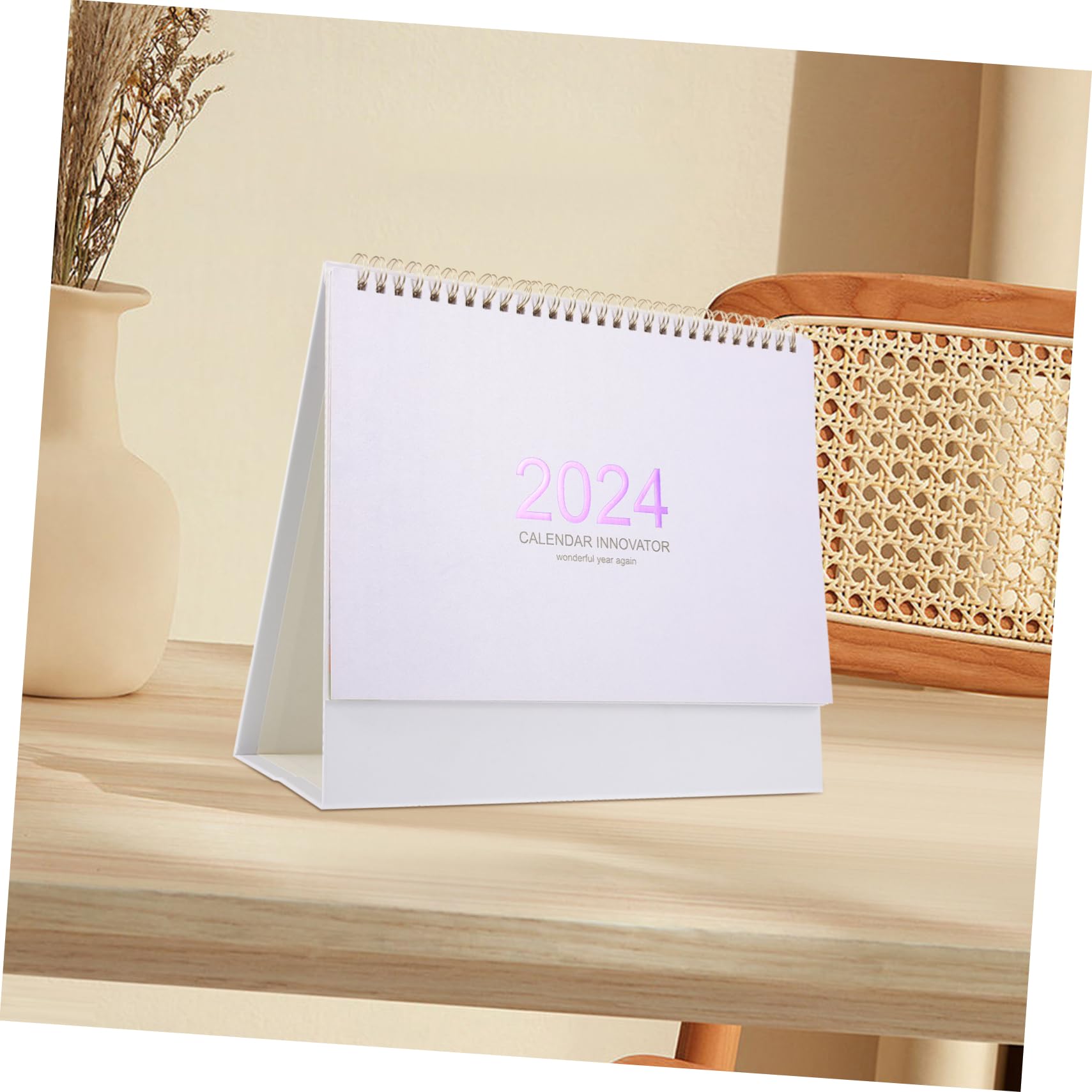 Lurrose 5stücke Tischkalender Mit Spiralbindung Modernes Design Für Schreibtisch Und Büro Dekorativer Tischkalender Oder Praktischer Jahreskalender Als Zur Neujahrszeit