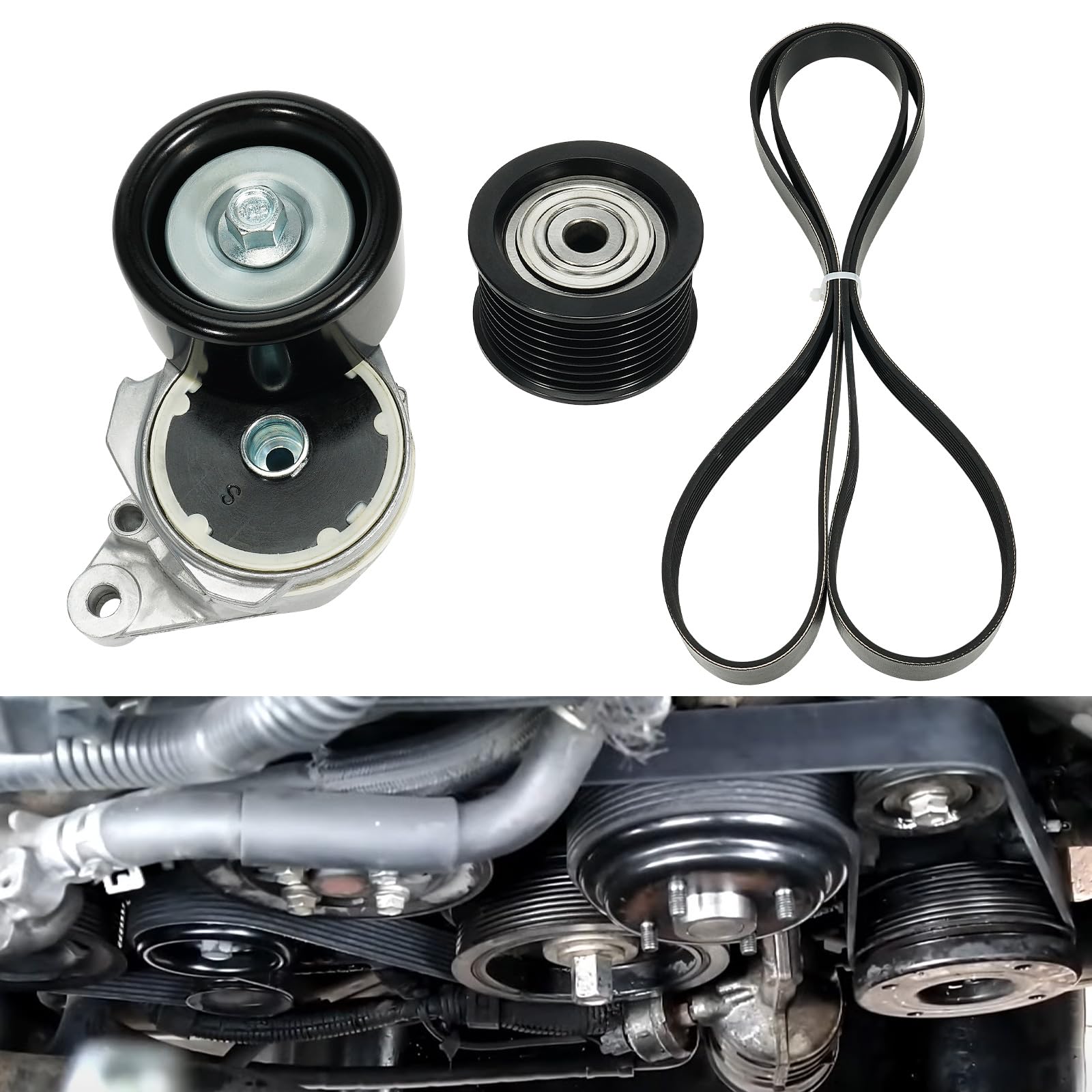 Amazon.com: Kozlira Serpentine Belt Tensioner Idler Pulley Drive