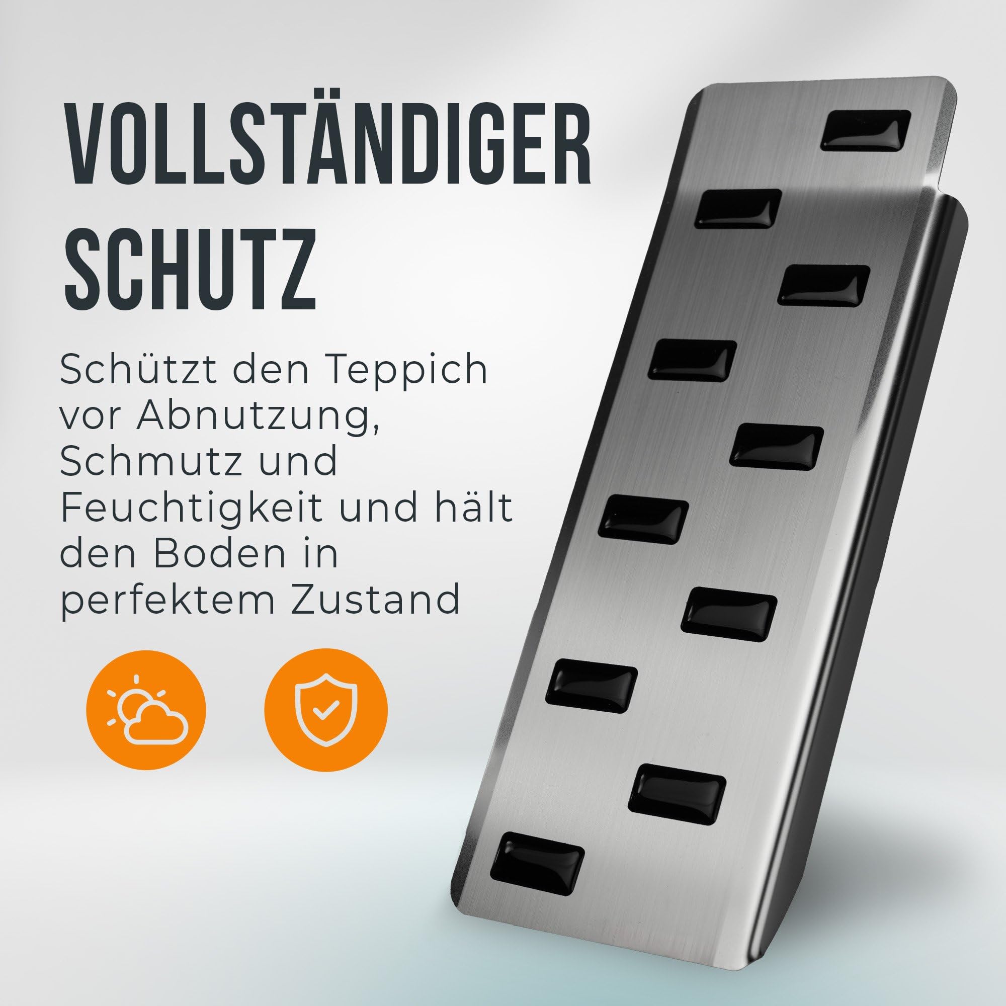 CHROMEMASTER | Fahrer-Fußstütze aus Edelstahl – Rutschhemmende Fußablage, ohne Bohren, Kompatibel mit SEAT Arona 2017+; Autozubehör: Schutz- & Zierauflage – Fersenschutz
