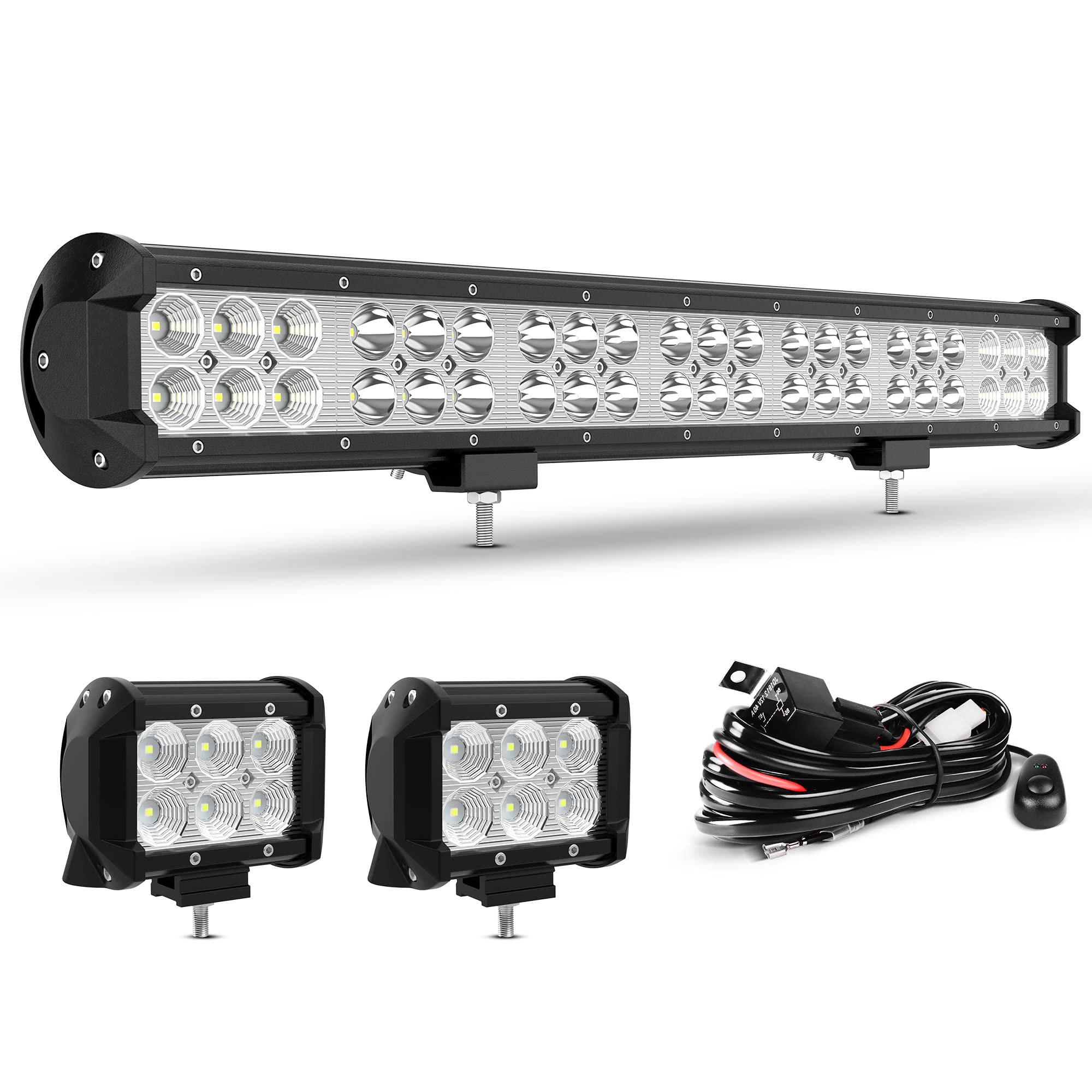 RIGIDON 20 inch 51cm 126W LED light bar work light bar headlight 12V