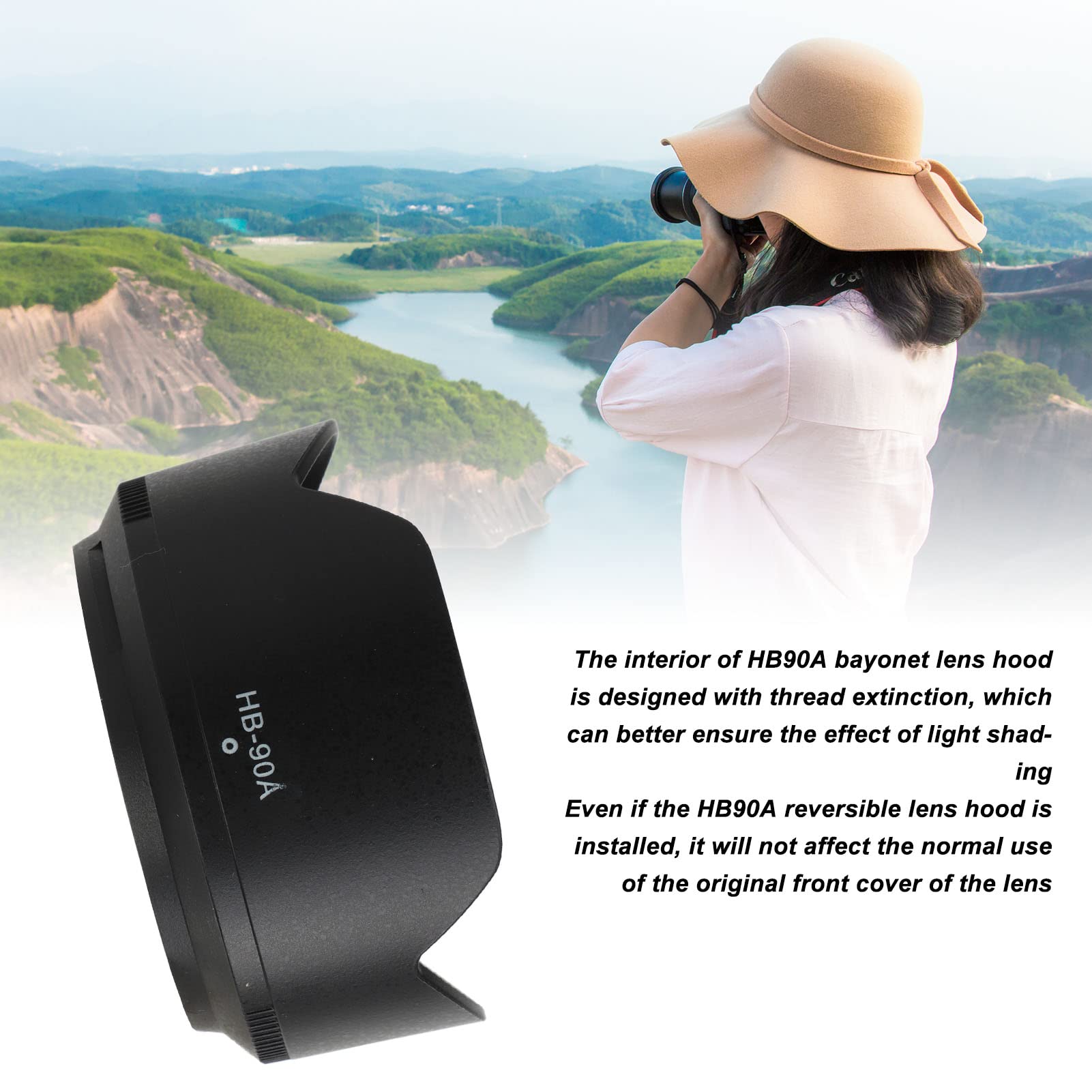 ciciglow 50‑250mm Parasoley, HB 90A Bayonet Ters Çevrilebilir