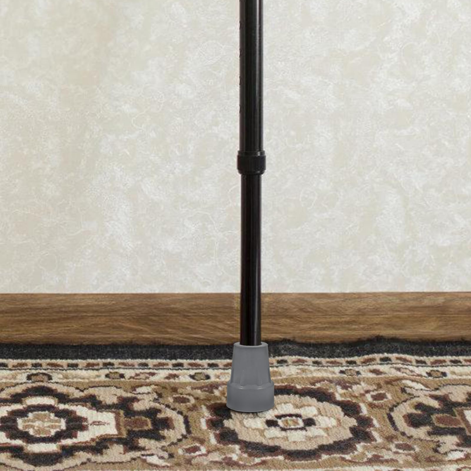 Alfombrilla Antideslizante Para Muletas Reemplazo Accesorios Para Caminar Agarre Tapas De Pies De Muleta Consejos Para Andadores Adulto Apoyo Caucho Gris 6 Piezas X 4