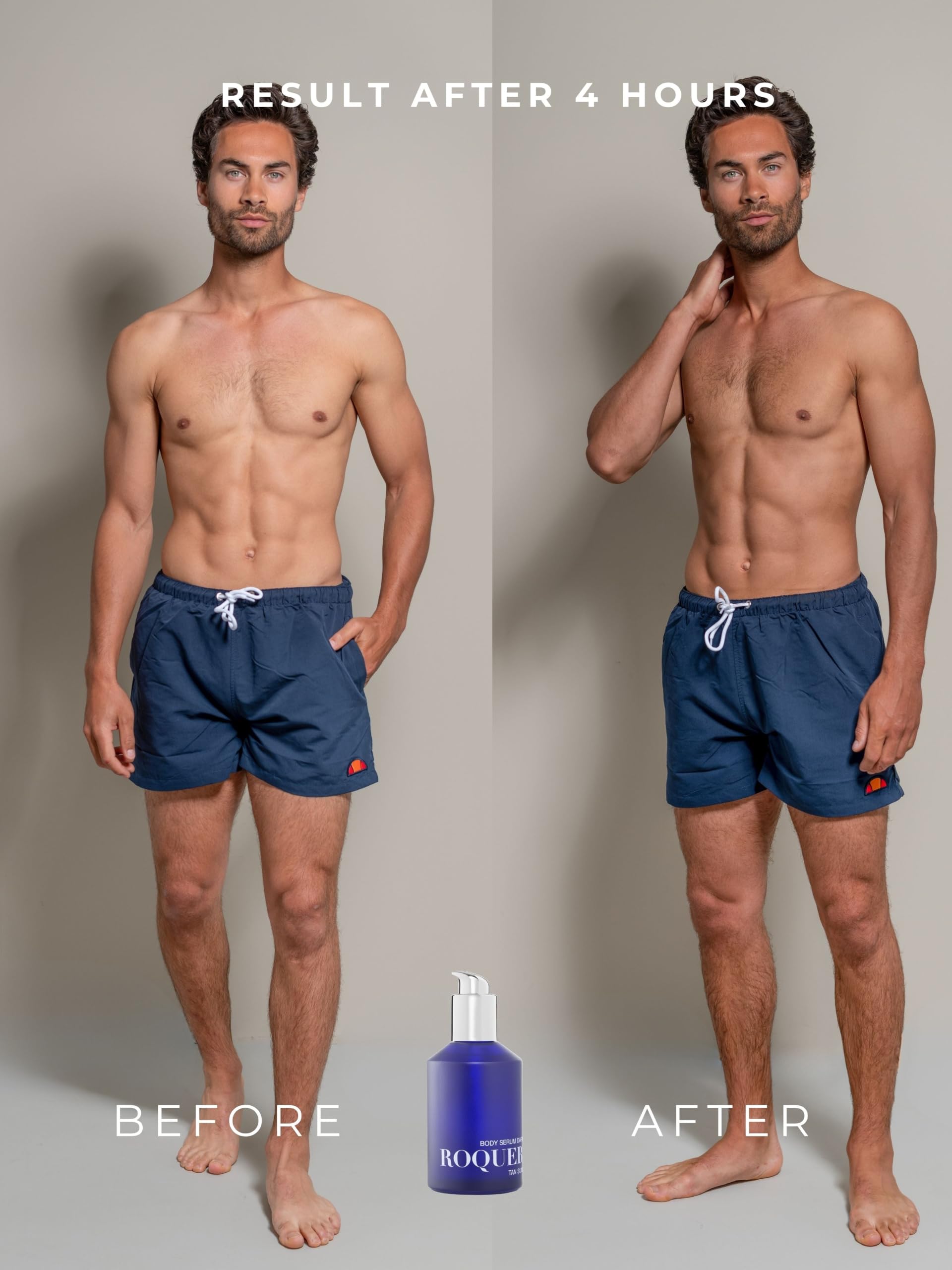 ROQUEBRUN - Selbstbräuner Körper Serum - Dark - Body serum - Bräunungstropfen - Self Tanning Drops - 200ml