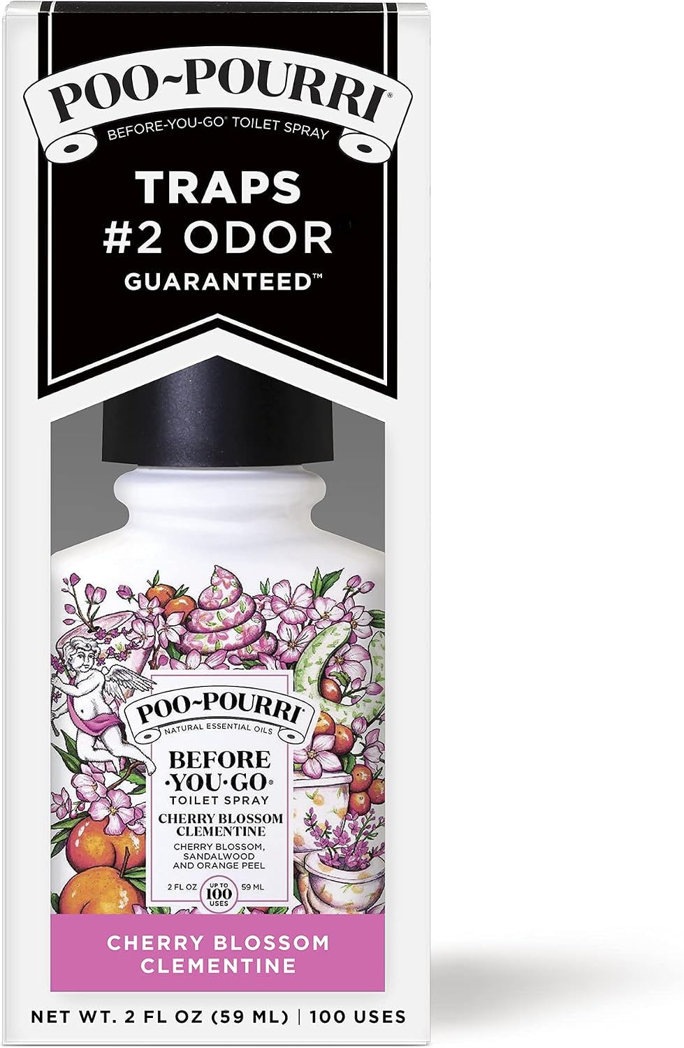 Poo-Pourri Before-You- go Toilet Spray, 2 Oz, Cherry Blossom Clementine