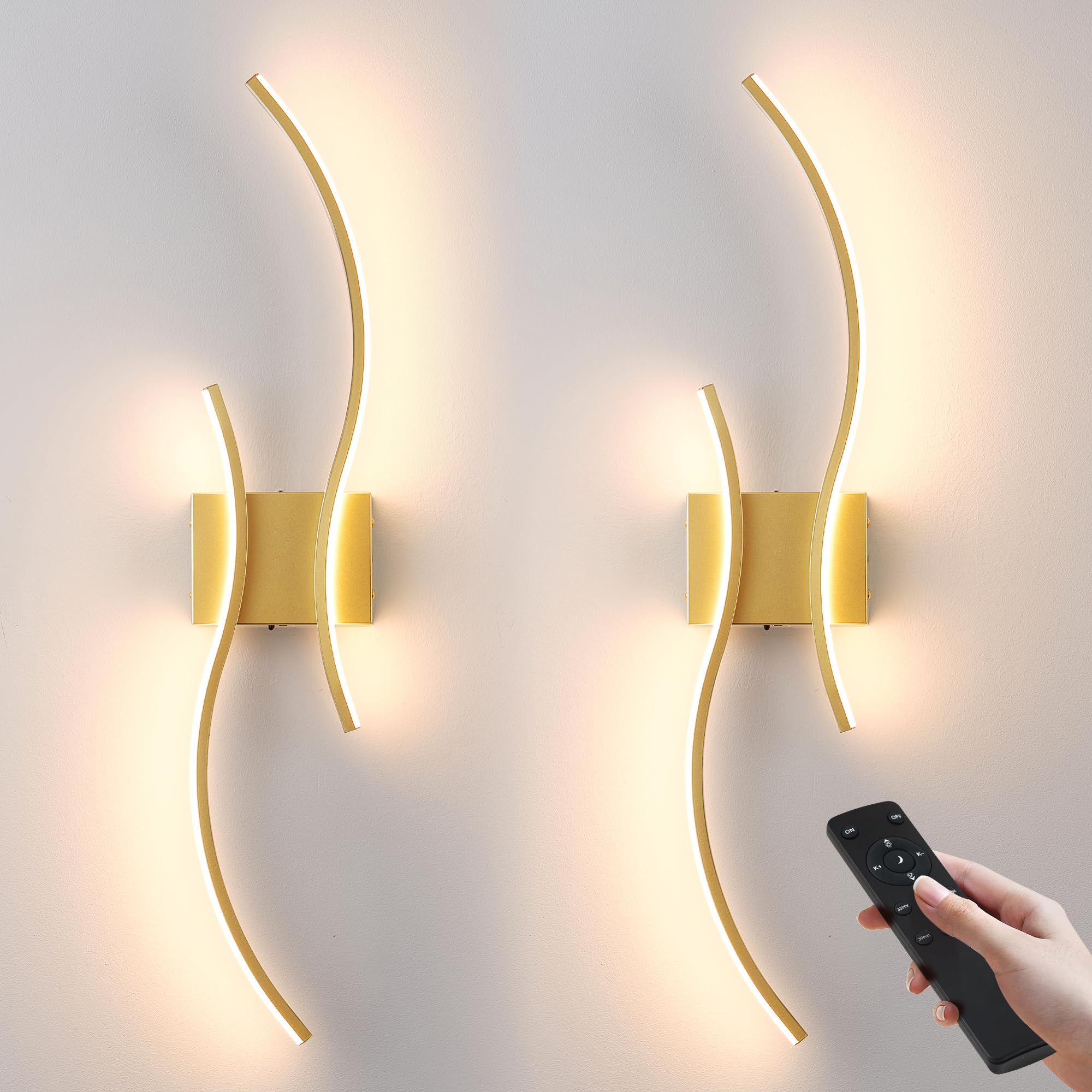 KARTOOSH Battery Wall Sconces
