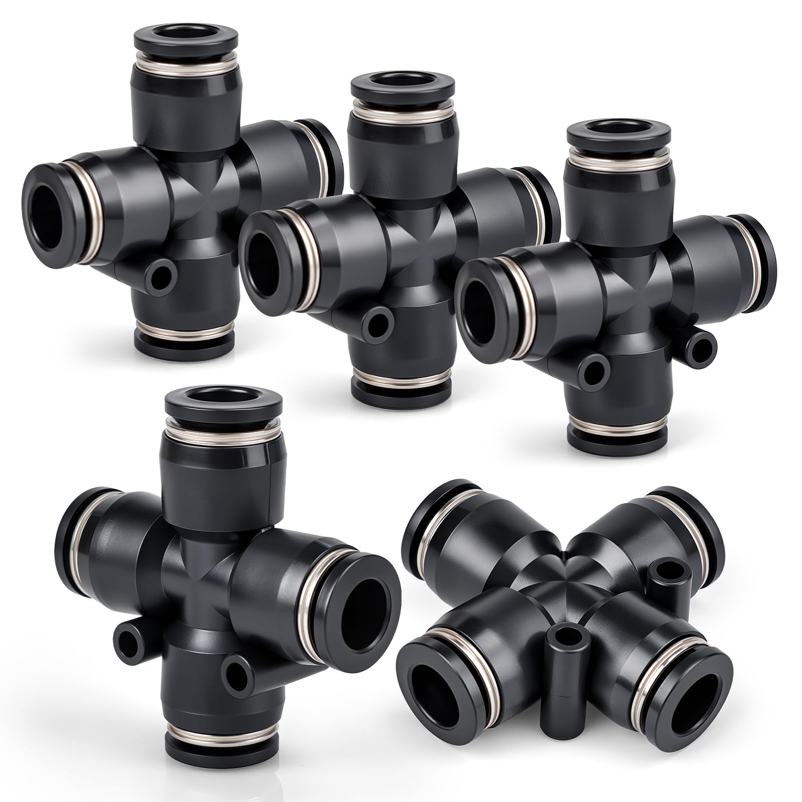 Connettore Push Dritto, Jarchii 1/4 '' Raccordo Rapido Pneumatico - Foto 13