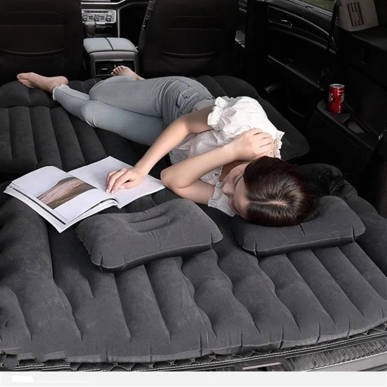 Materasso Gonfiabile Con Cuscini - Per Auto E Outdoor | Portatile E Resistente | Fino A 600 Kg | Con Gonfiatore - Foto 11