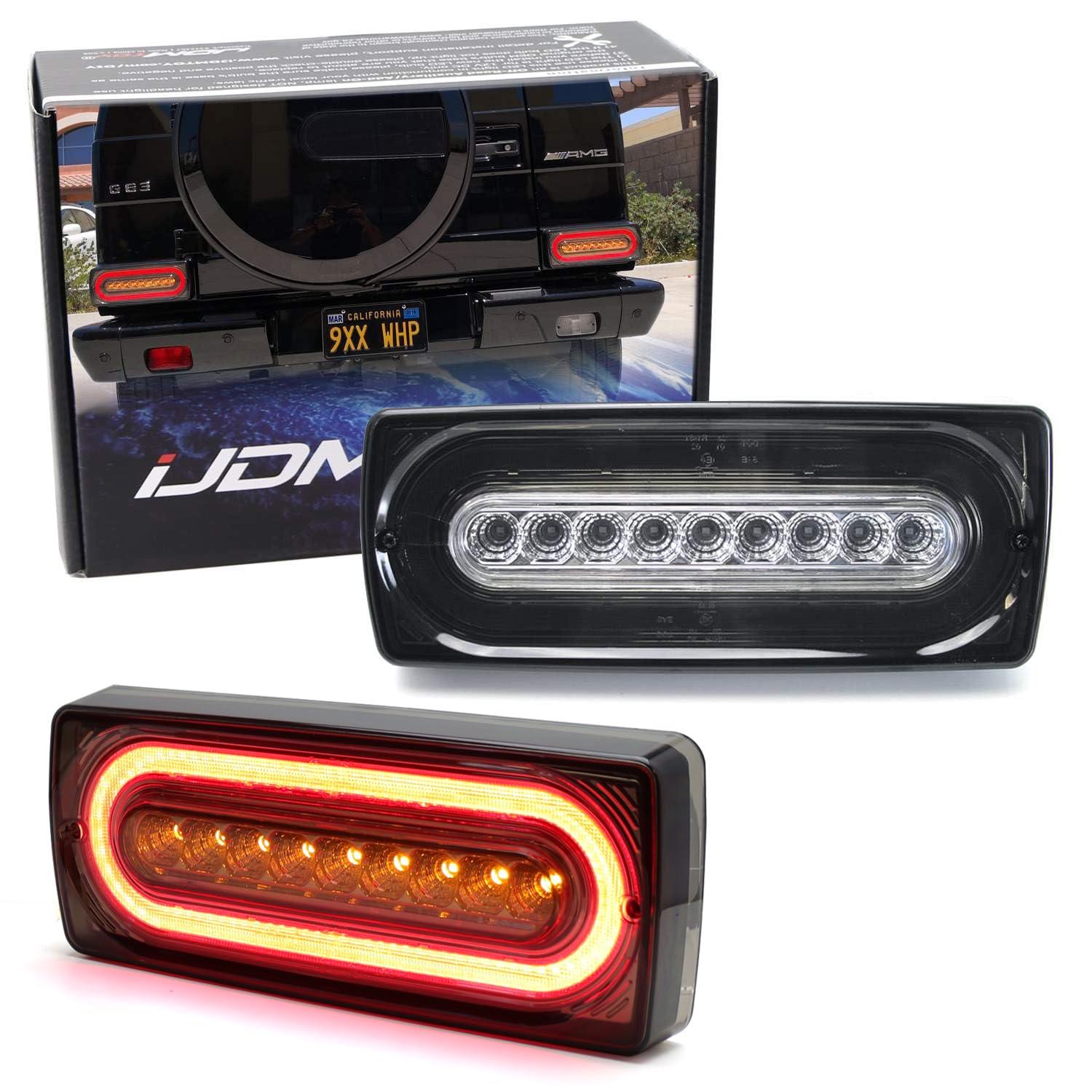 Amazon.com: iJDMTOY Smoked Lens Laser Style Full LED Turn Signal