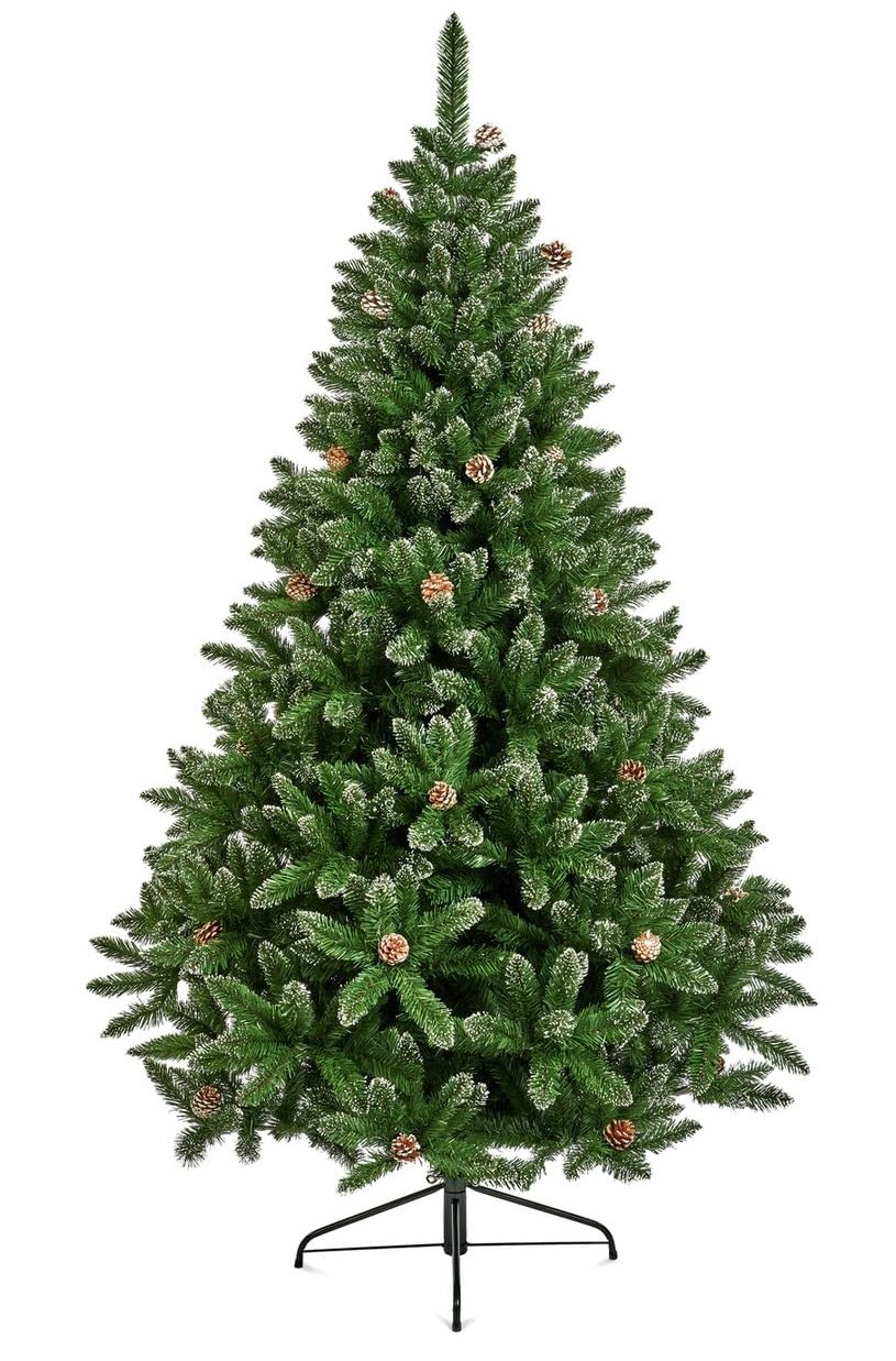 Premier Green Rocky Mountain Pine Tree With Snow Tipped Pine Cones - 1.5M
