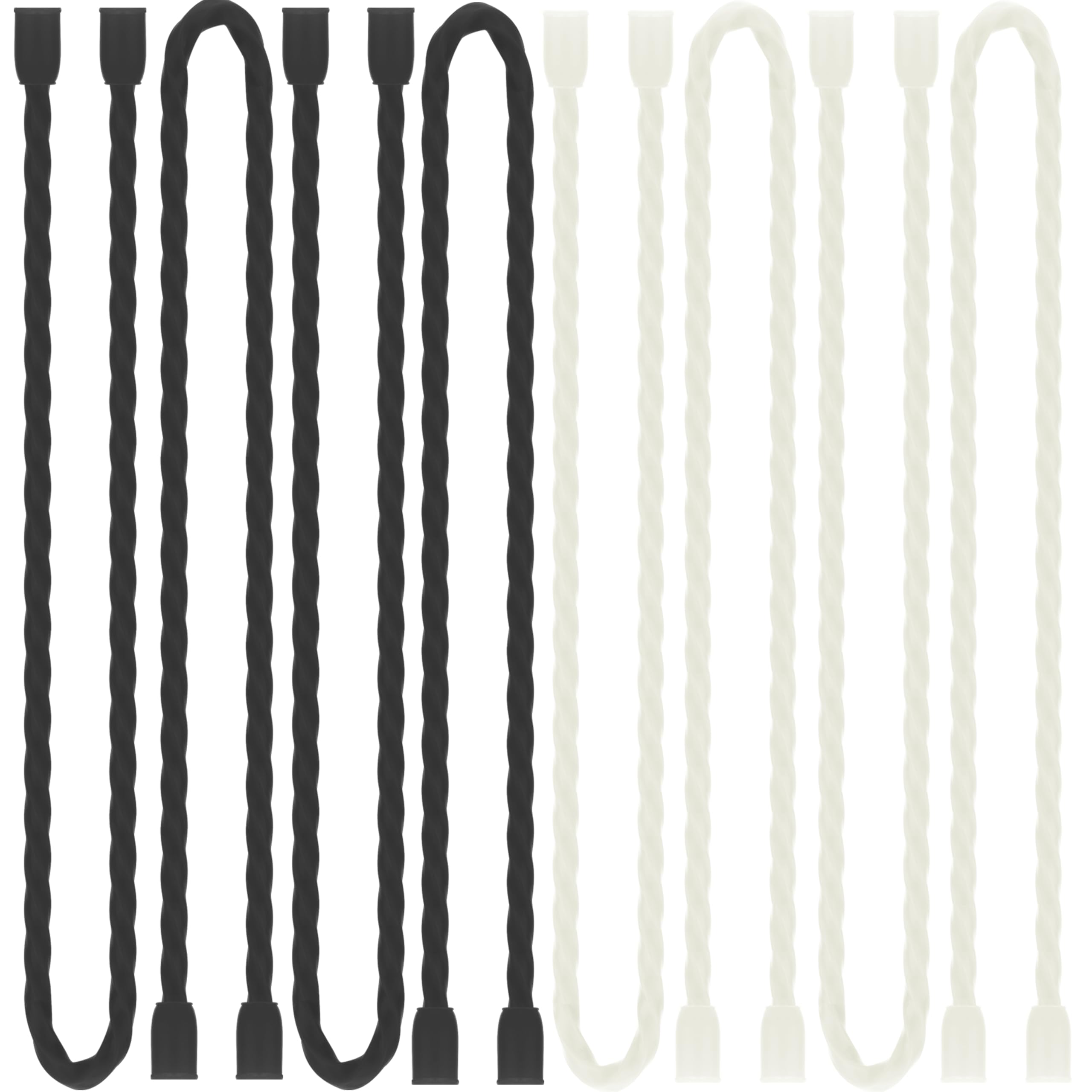 Dreamxiang 8pcs 12Inch Silicone Cable Ties Reusable Steel-Core Silicone Twist Cable Tie Straps for Bundling and Organizing Colorful Bendable Holder