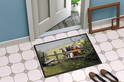 Miniatura 4 de Caroline's Treasures BDBA0103MAT - Felpudo de puerta delantera de 18 x 27 pulgadas, para entrada y entrada, antideslizante, lavable, de pelo bajo,