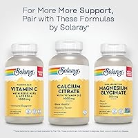 Vista 7 de Solaray Citrato de calcio con vitamina D3 1000 mg, huesos y dientes saludables, apoyo para corazón, músculos y nervios, 60 porciones, 240 cápsulas