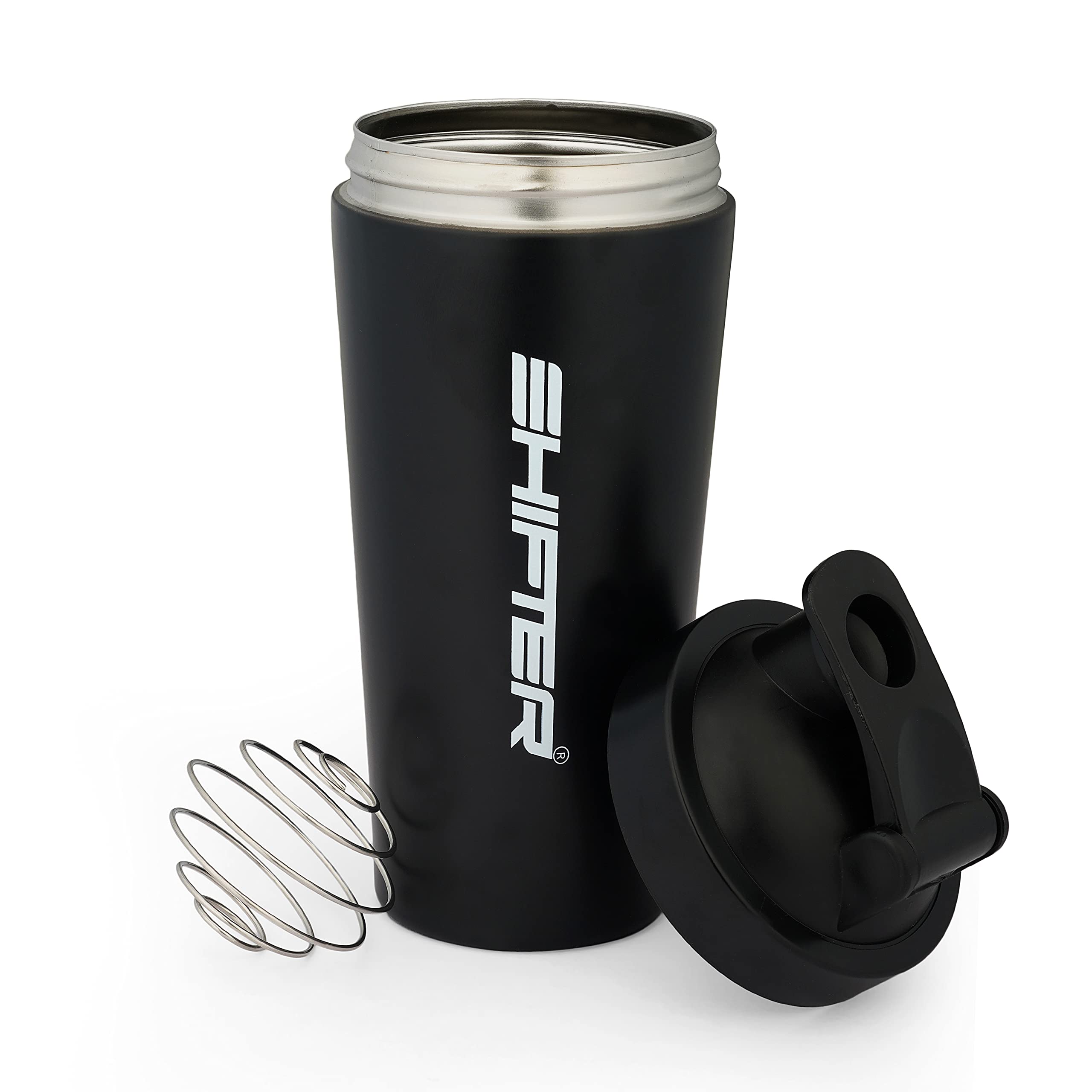 SHIFTER Stainless Steel Shaker Bottle (500ml) for Protein Shake 100% Leakproof | Free RW Plant Protein Drink Mix-image-15