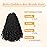 Yewell 9 Packs Goddess Box Braids Crochet Hair Boho Crochet Box Braids With Curly Ends CrochetHair For Black Women, 12 Inch Pre Looped Bohemian CrochetBox Braiding Hair (12Inch 9 Packs,1B)