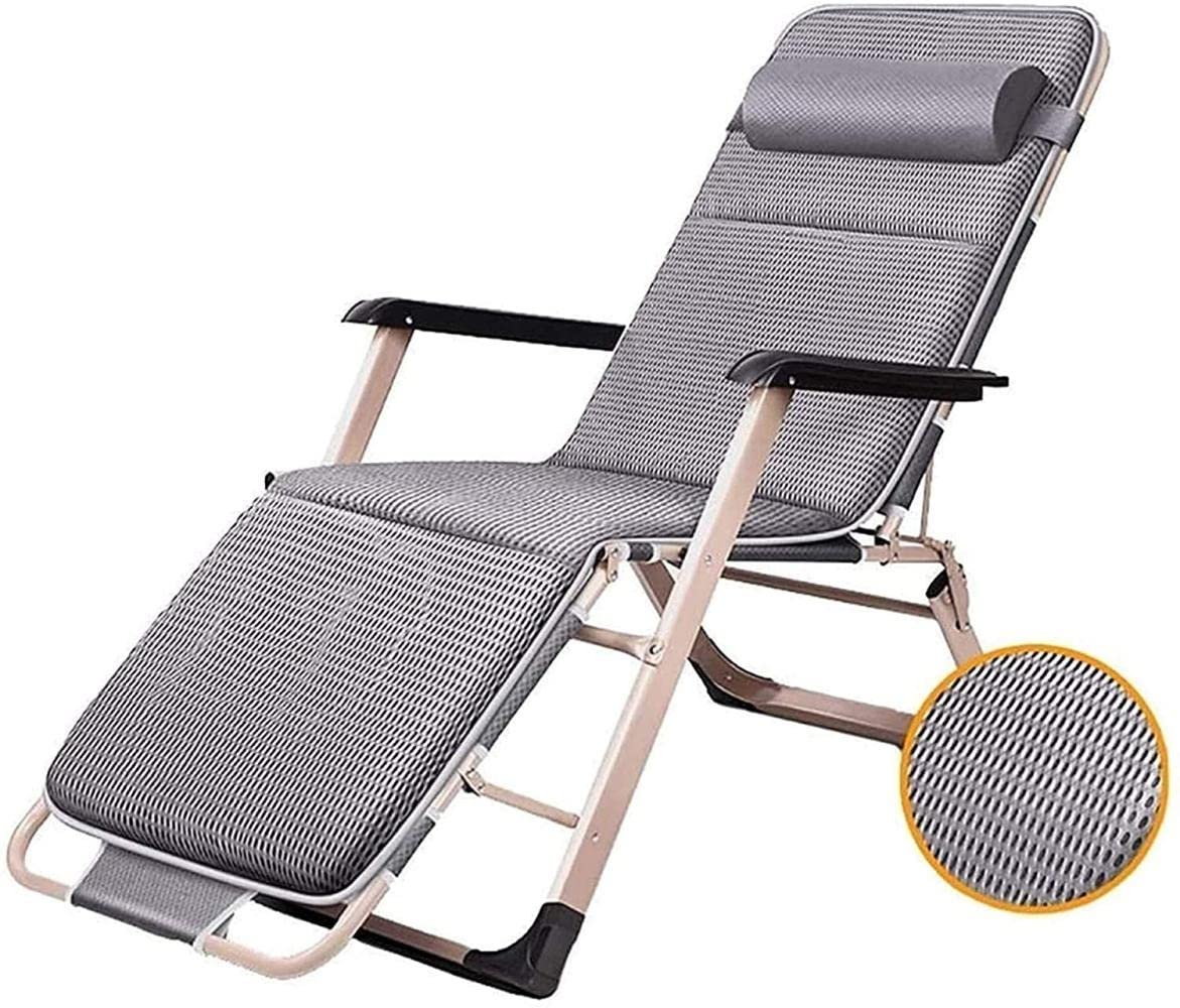 Tumbona plegable con cojines tipo silla reclinable de playa y hogar