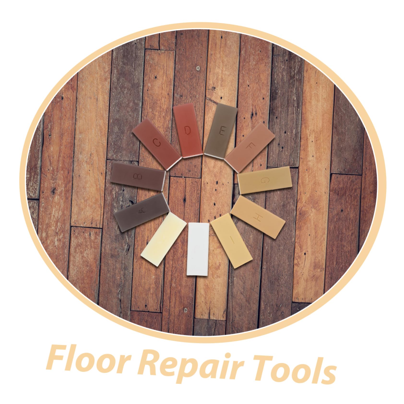 Healeved 11pezzi Cera Per Riparazione Pavimenti Stucco Per Pavimenti in Legno Duro e Laminato Colori Cera Dura Ad Asciugatura Rapida Riempitivo Per Scricchiolanti e Piastrelle