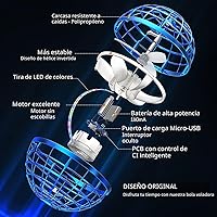 Vista 2 de Juguete de bola de orbe volador 2025, globo cósmico, boomerang, bola flotante, juguete giratorio galáctico, órbita de dron de mano, juguetes