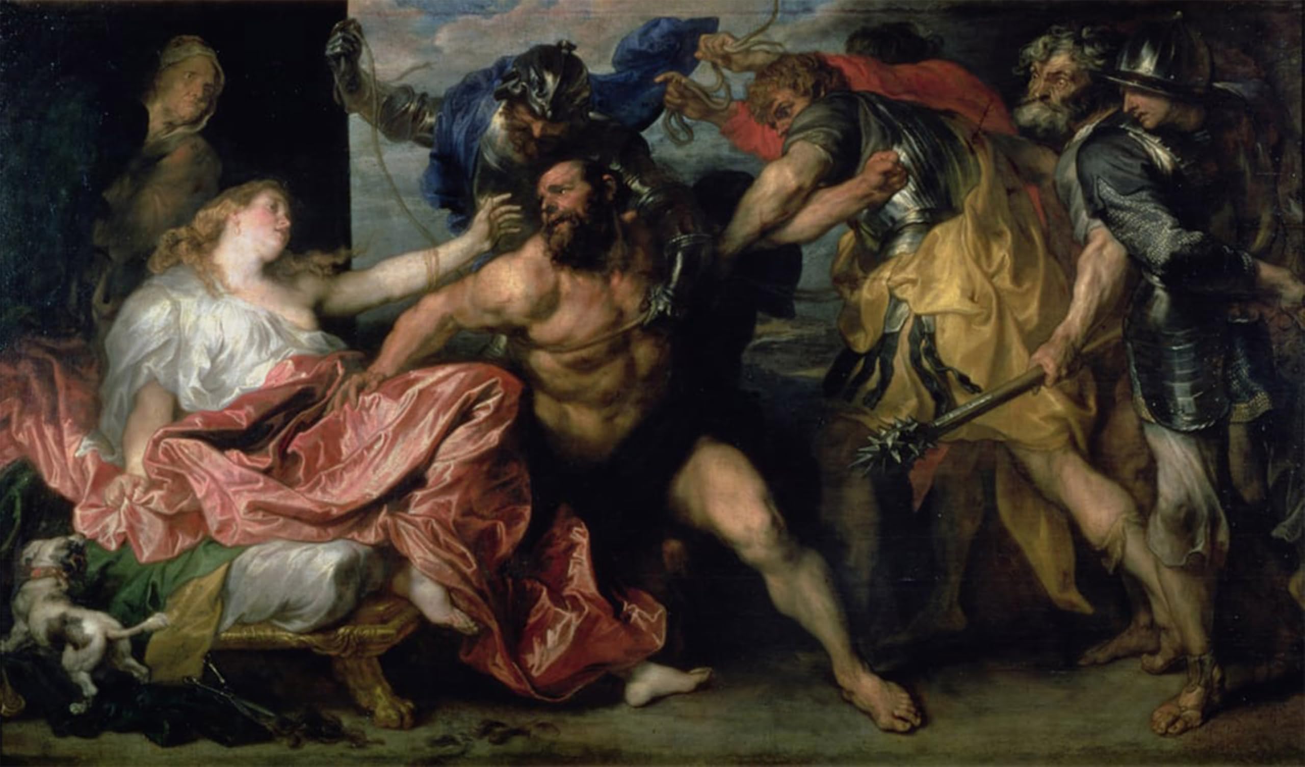 ARTXLXXBN Famous Print Painting Colorful Art Print the Arrest of Samson by Van Dyck Canvas Art Decorations for Home Decor 60x90cm