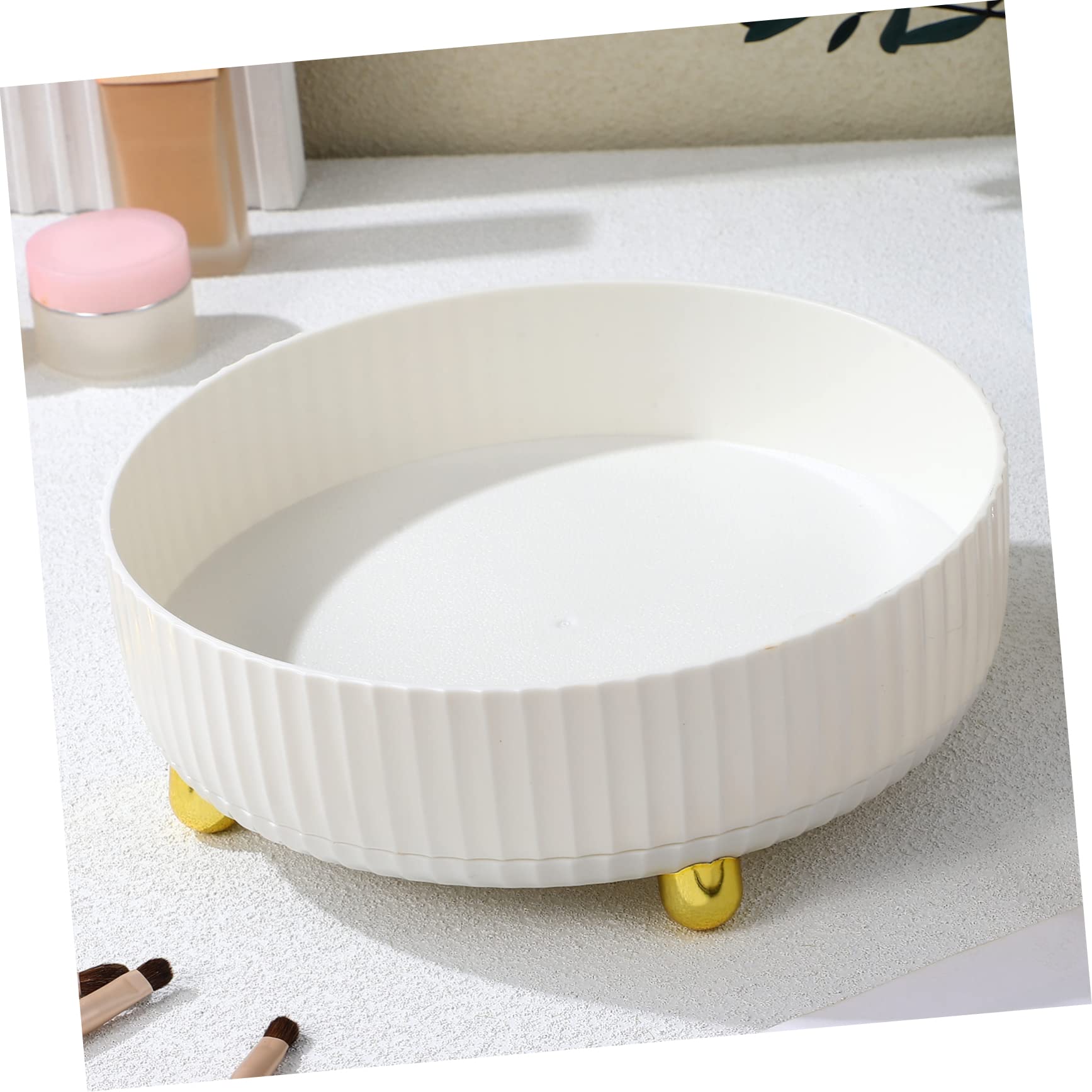 Alipis Organizer per Cosmetici Rotante, Cosmetic Pouch, Box Porta Trucchi da Tavolo in Pp, 2 Pezzi, Grande Capacità, Facile da Pulire