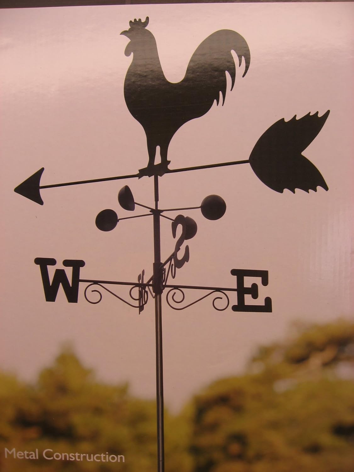 YARD ART ROOSTER WEATHER VANE Weathervanes Patio, Lawn