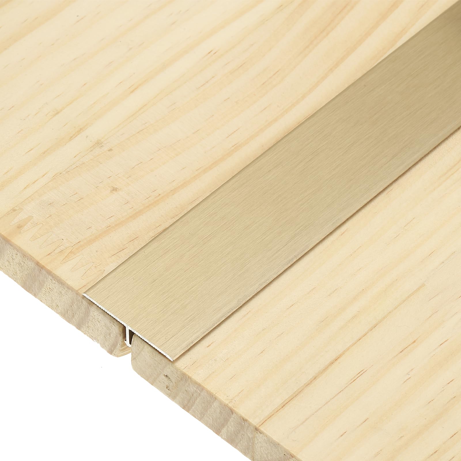 sourcing map 3Pcs T-Molding Transition Strips, 0.9m x 30mm (L x W) Aluminium Alloy Floor Flat Divider Strip Vinyl Flooring Edging Trim for Floor Gaps Doorways, Brushed Bronze