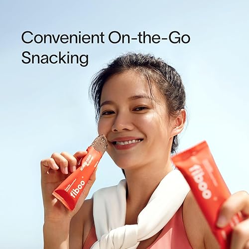 Miniatura 6 de Fiboo Barras Portein, barras de desayuno, barra de refrigerio saludable sin azúcares, barra energética de 0.23 oz de barras de proteínas para