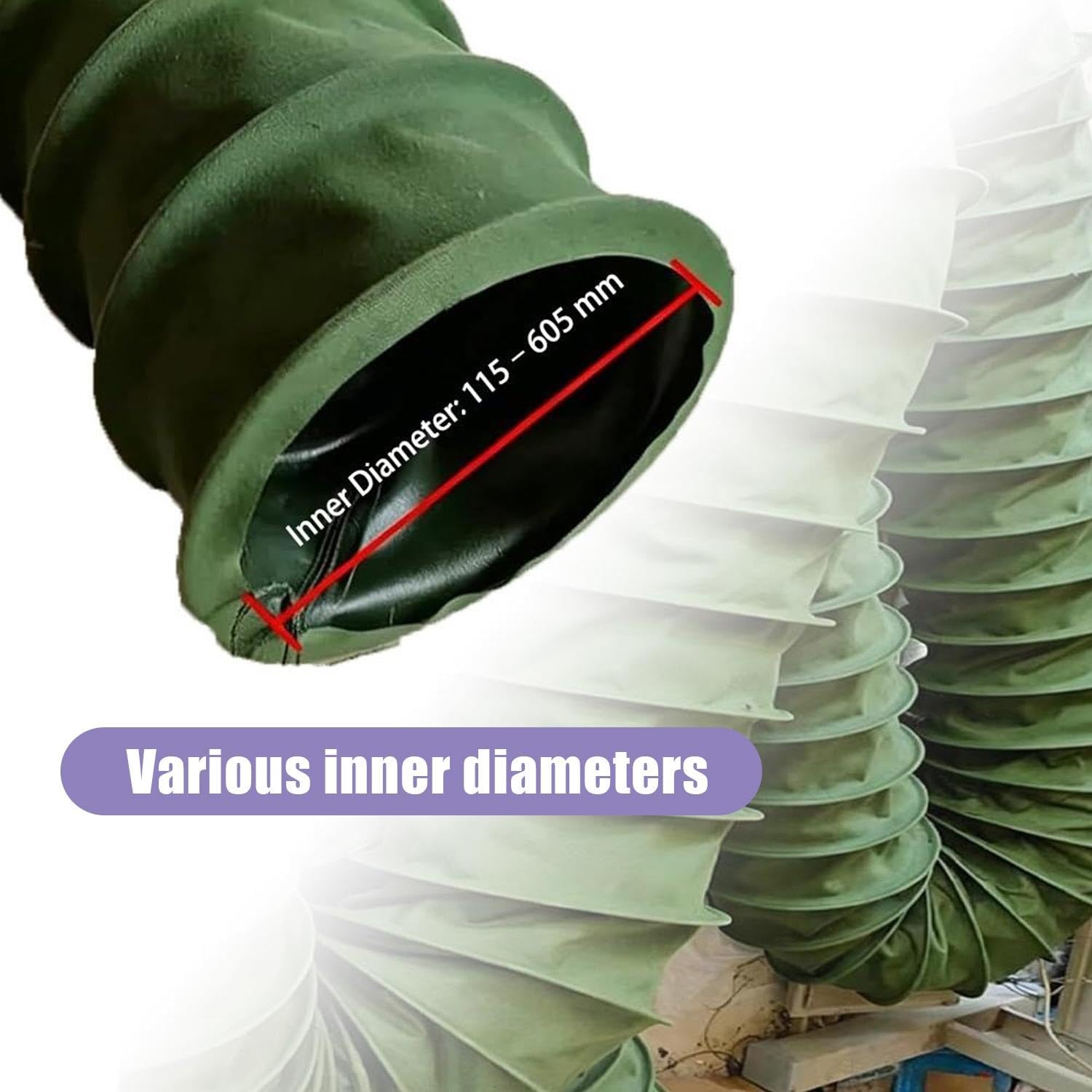 Conduit D'air Flexible 305mm Tuyau De Ventilation Pliable Pour Ventilateur