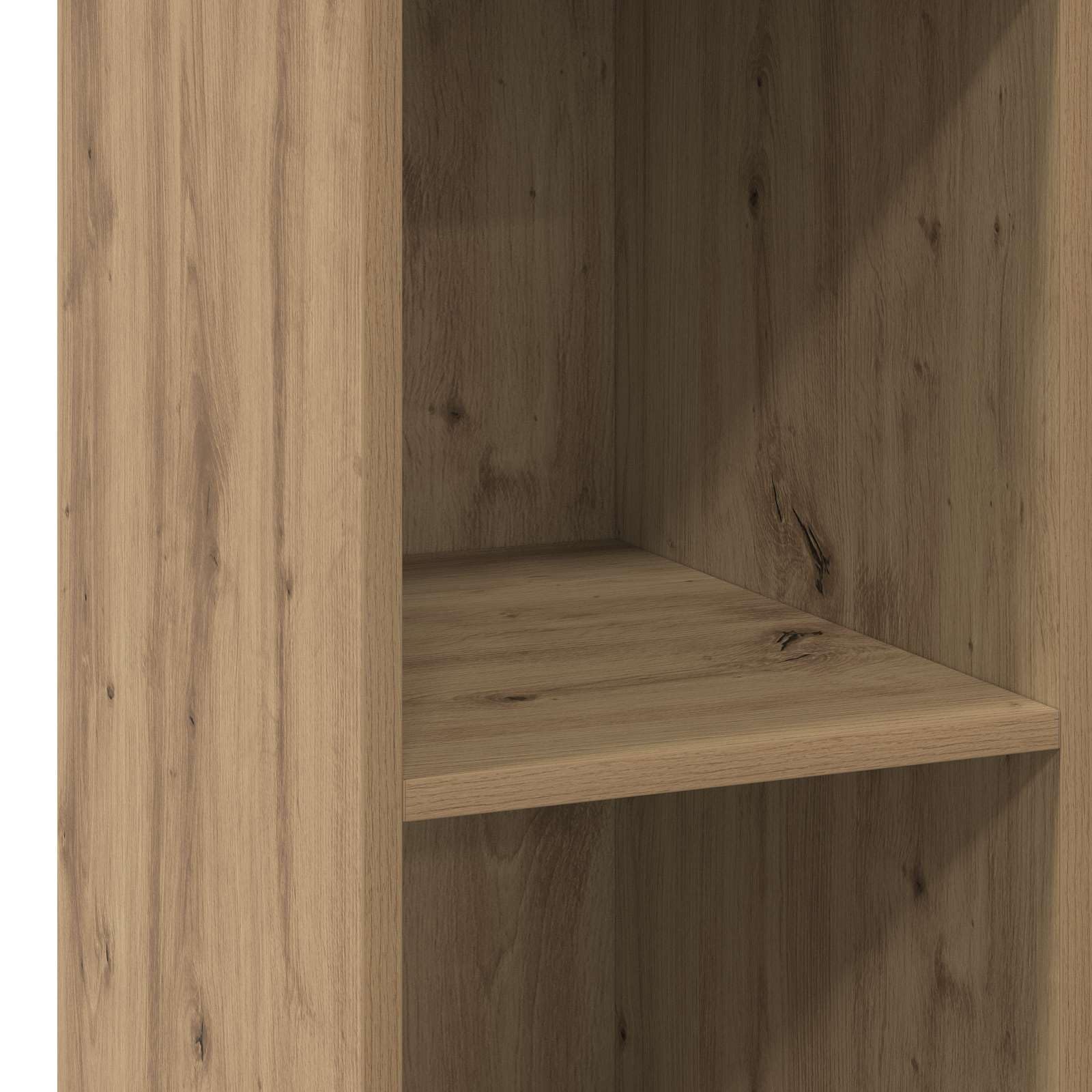 Credenza in rovere Artisan, 30 x 41 x 93 cm, in legno, moderna credenza con spazio per soggiorno, sala da pranzo, cucina, corridoio e ufficio