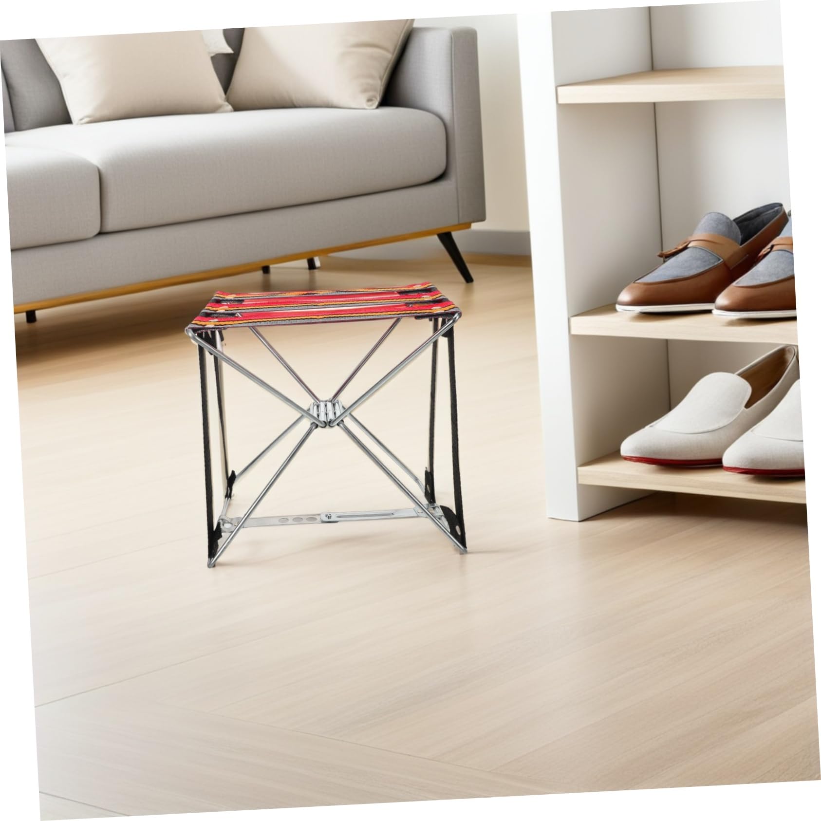 Sgabello Pieghevole Portatile per Pedicure Design Compatto per Manicure e Spa Materiale Robusto per Comfort Duraturo per Attività all Aperto e Uso Domestico