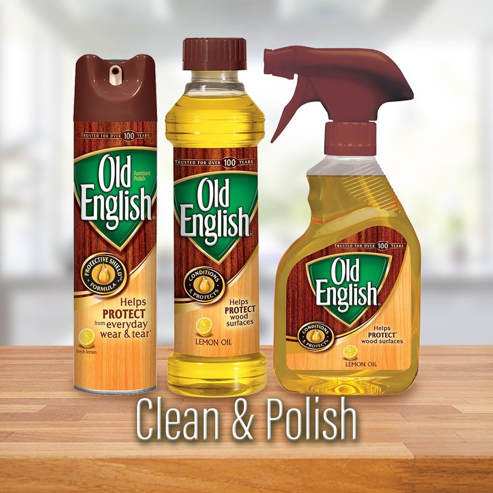 Old English for Light Woods, 8 fl oz Bottle, Wood Polish (Pack of 3)