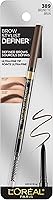 L'Oréal Paris Cosmetics Brow Stylist Definer, Ultra-Fine Tip Eyebrow Pencil, 0.5mm Tip for Well-Defined Brows and Easy...