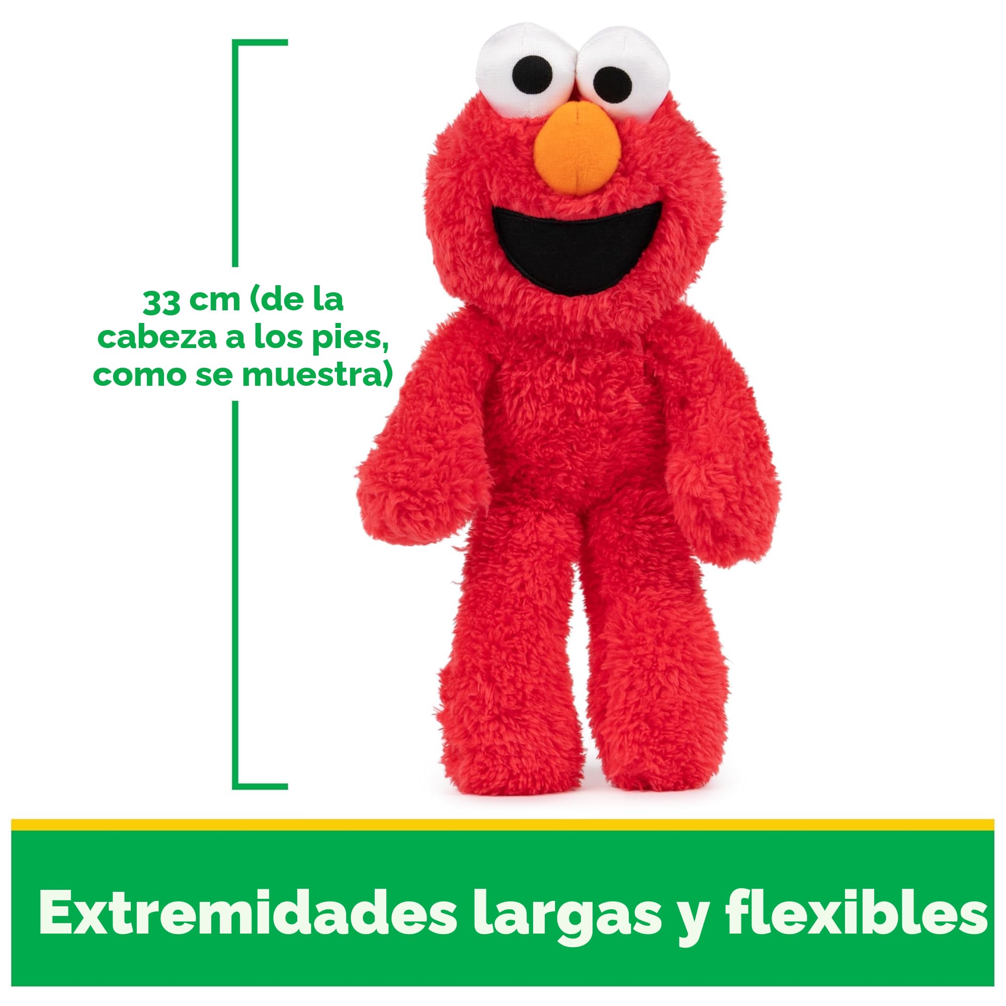 GUND Sesame Street – Peluche oficial de Elmo Muppet de nailon prémium